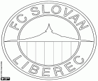 Escudo do FC Slovan Liberec, clube de futebol com sede em Liberec, cidade perto da fronteira com a Alemanha e a Polónia, no norte da República Checa