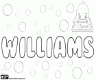 Williams, nome próprio masculino em inglês, variante de William. É também um sobrenome inglês