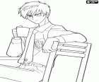 Touya Kinomoto com o uniforme da escola, um personagem de Sakura Cardcaptor