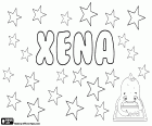 Xena, nome para menina, variante de Xenia