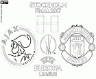 Ajax Amsterdam contra Manchester United, a final da UEFA Europa League 2016-2017, quarta-feira, 24 de maio de 2017, Friends Arena em Estocolmo, Suécia