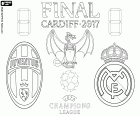 Juventus de Turim contra Real Madrid, a final da UEFA Champions League 2016-2017, sábado, 3 de junho de 2017, National Stadium of Wales, Cardiff, País de Gales