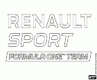 O logotipo de Renault Sport F1 Team, uma equipe de Fórmula 1