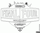 O logotipo da Euroliga de basquete Final Four Istambul 2017. De 19 a 21 maio de 2016, para o Sinan Erdem Dome de Istambul, na Turquia. As semifinais são CSKA Moscou contra Olympiacos e Fenerbahce contra o Real Madrid. Boa sorte para todas as equipes!