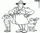 O Inspector Gadget ou o Inspector Bugiganga, a sobrinha dele, Sophie e o cachorro dela são os três protagonistas