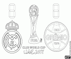 Real Madrid vs Grêmio, a partida final de 2017 Club Copa do mundo, sábado, 16 de dezembro, para o Zayed Sports City Stadium em Abu Dhabi, Emirados Árabes Unidos. FIFA Club World Cup UAE 2017