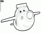 Paul é o avião-robô polícia de Super Wings. Neste desenho para colorir, vemos Paul em ação em sua forma de avião