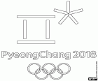 O logotipo dos Jogos Olímpicos de Inverno de 2018 PyeongChang