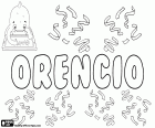 Orencio, nome espanhol para menino, nome de origem latina, vem do nome romano Orentius ou Orientius, seu significado é vindo do leste