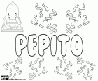 Pepito, nome masculino em espanhol, diminutivo de José, variante de Pepe