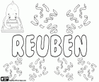Reuben, variante de Reuven e Reubhen, nome para menino de origem hebraica, corresponde a Rubem, Rubens ou Rubén