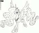Princesa Celestia, governante de Equestria, uma personagem principal de My Little Pony