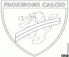 Emblema de Frosinone Calcio, um clube de futebol italiano com sede em Frosinone, cidade do Lácio, na Itália Central