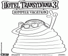 O corpo de gelatina do monstro Blobby sempre balança ao ritmo da música. Um personagem do novo filme Hotel Transylvania 3 Férias Monstruosas