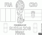 França vs Croácia. Final da Copa do Mundo FIFA Rússia 2018. Estádio Olímpico de Luzhniki, Moscou, 15 de julho de 2018