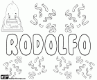 Rodolfo, nome para menino, em espanhol, Português e italiano, nome de origem germânica, derivado de Hrodulf, latinizado como Rodolfo