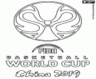Logo do Campeonato Mundial de Basquetebol da FIBA China 2019. Será jogado entre 31 de agosto e 15 de setembro de 2019