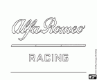 Logotipo de uma equipe de Fórmula 1, Alfa Romeo Racing