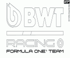 Logotipo de uma equipe de automobilismo, BWT Racing Point F1 Team