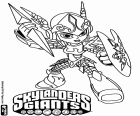 Chill Ice Lancer, personagem de Skylanders Giants, uma antiga guardião do Reino do Gelo
