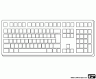 Um teclado com as teclas em branco para personalizar