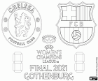 Final da UEFA Women's Champions League 2020-2021 entre Chelsea FC e FC Barcelona, domingo, 16 de maio de 2021, no estádio Gamla Ullevi em Gotemburgo, Suécia