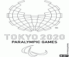 O logotipo dos Jogos Paraolímpicos de Tóquio 2020. As competições paralímpicas serão realizadas de 24 de agosto a 5 de setembro de 2021 devido à pandemia do coronavírus Covid-19