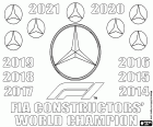 Mercedes é campeã do Campeonato de Construtores da FIA de 2021, o oitavo título consecutivo