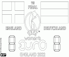 A final da Eurocopa feminina da UEFA entre as seleções inglesa e alemã no Estádio de Wembley, londres, em 31 de julho de 2022