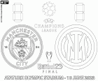 A final da UEFA Champions League 2022-2023 entre Manchester City FC, Man City, e FC Internazionale Milano, Inter de Milão, no Estádio Olímpico Atatürk, em Istambul, Turquia, em 10 de junho de 2023
