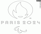 Logotipo dos Jogos Paralímpicos de Verão Paris 2024 serão realizados de 28 de agosto a 8 de setembro de 2024 na capital francesa