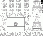A Argentina revalidou o título de campeã da Copa América na final disputada contra a Colômbia com um gol solitário de Lautaro Martínez na prorrogação. Com este campeonato de 2024, a seleção argentina alcançou o recorde com dezesseis títulos continentais, seguida pelo Uruguai com quinze campeonatos