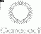 O logotipo da CONCACAF, a Confederação de Futebol da América do Norte, Central e Caribe. A CONCACAF é a confederação das associações nacionais de futebol da América do Norte, América Central e ilhas do Caribe, incluindo também Guiana, Suriname e Guiana Francesa. Esta organização foi fundada na Cidade do México e sua sede atual fica em Miami, Estados Unidos