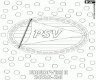 desenho de PSV, campeão da Eredivisie 2025-2026 para colorir
