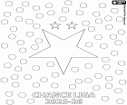 desenho de Slavia Praga, campeã 2025-2026 para colorir