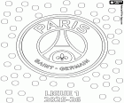 desenho de PSG, campeão 2025-2026 para colorir
