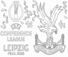 desenho de Crystal Palace, Liga Conferência 2026 para colorir