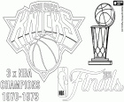 desenho de Knicks, campeões da NBA 2026 para colorir