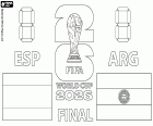 desenho de Final da Copa do Mundo FIFA 2026 para colorir