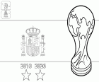 desenho de Espanha, campeã mundial 2026 para colorir