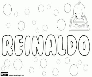 desenho de Reinaldo, nome masculino para colorir