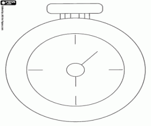 desenho de O relógio do coelho branco para colorir