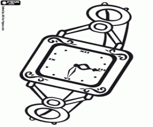 desenho de Um relógio, uma jóia para colorir