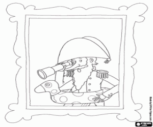 desenho de O retrato do Almirante para colorir
