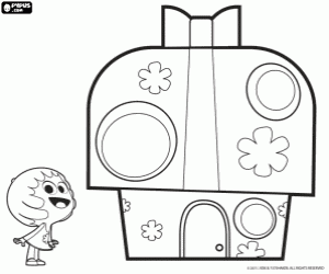 desenho de Rita e a casa dela, Jelly Jamm para colorir