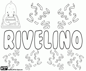 desenho de Rivelino, nome para menino para colorir