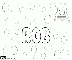 desenho de Rob, diminutivo de Robert para colorir