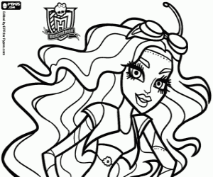 desenho de Robecca Steam, Monster High para colorir