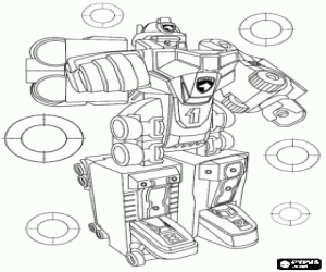 desenho de Robô inteligente de Transformers para colorir