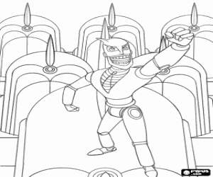 desenho de O robô malvado Phineas Ratchet para colorir